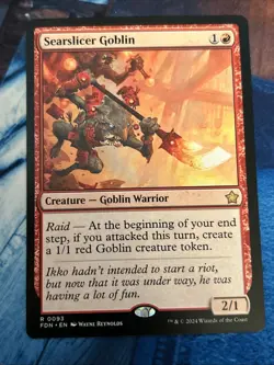 Searslicer Goblin Foundations Regular NM-M Unplayed MTG 0093 - Image 1