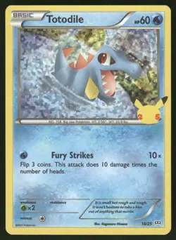 Totodile 018/025 Promo McDonald's 25th Anniversary Promos Pokemon Holo Near Mint - Image 1