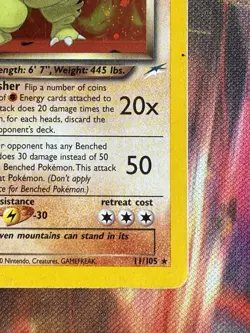 Dark Tyranitar HP Unlimited Neo Destiny Holo Rare 11 N4 Pokemon Heavily Played - Image 5
