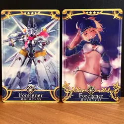 Mysterious Heroine XX Stages 1 & 5 Foreigner FGO Fate Grand Order Arcade Cards - Image 1