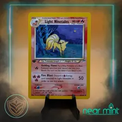💥 LIGHT NINETALES 1st Edition # 50/105 Neo Destiny Non Holo Vintage Pokemon - Image 1