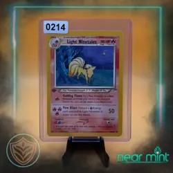 💥 LIGHT NINETALES 1st Edition # 50/105 Neo Destiny Non Holo Vintage Pokemon - Image 3