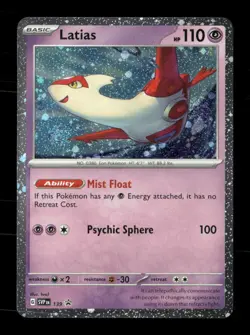 Latias (Cosmo Holo) 139 Holo Scarlet & Violet Promo NM/M Pokemon - Image 1