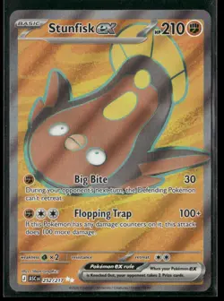 Stunfisk ex 252/217 Ultra Rare Ascended Heroes NM/M Pokemon - Image 1