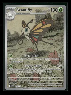 Beautifly 219/217 Ascended Heroes NM/M Pokemon - Image 1