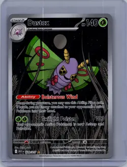 Dustox 220/217 Illustration Rare Ascended Heroes Pokemon Near Mint - Image 1