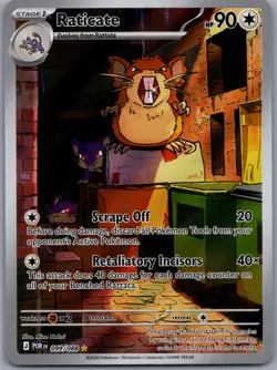 Raticate 099/088 Holo Illustration Rare Perfect Order Pokemon Near Mint - Image 1