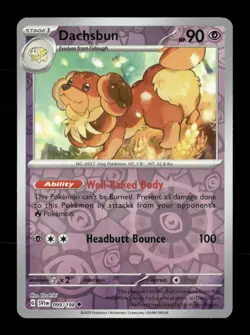 Dachsbun 099/198 Scarlet & Violet Reverse Holo NM/M Pokemon - Image 1