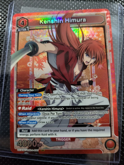 Union Arena Kenshin Himura SR Holo Action UE1BT/URNK1 4 4000 BP - Image 1