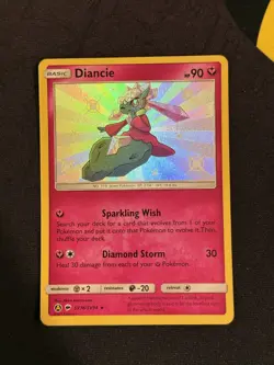 Diancie - SV36/SV94 - Pokemon Hidden Fates Sun & Moon Shiny Rare Card NM - Image 1