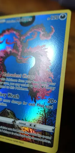 Galarian Moltres SWSH284 Black Star Promo Full Art Pokemon Card LP - Image 4