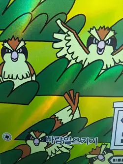 Pidgey AR 118/108 SV3 Ruler of the Black Flame Full Art Pokemon TCG Card Korean - Image 4