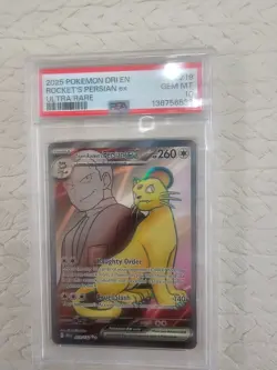 Pokemon Team Rocket's Persian ex Destined Rivals #219 Graded Card PSA 10 - Image 1