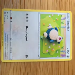 SNORLAX 109/159 POKEMON CARD (CROWN ZENITH SET) ASAKO ITO CROCHET KNITTED - Image 2