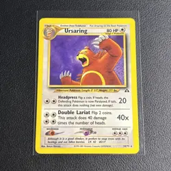 PL(Unlimited) Pokemon URSARING Card NEO DISCOVERY Set 34/75 Non-Holo Rare - Image 1