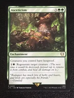 MTG Commander: LOTR Asceticism 0233 Rare - Image 1