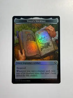 Treasure/Volo's Journal Double-Sided Token 17/18 MTG CLB Foil - Image 1