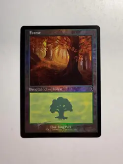 Forest (Retro Frame) 296 MTG Innistrad Remastered Foil - Image 1