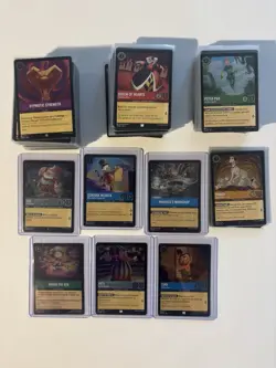 Disney Lorcana TCG Cold Foil Card Lot Of 235 Cold Foils Chapters 1-6 - Image 1