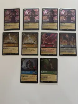 Disney Lorcana TCG Cold Foil Card Lot Of 235 Cold Foils Chapters 1-6 - Image 3