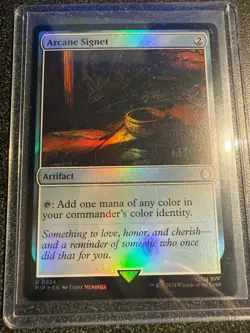 MTG FOIL Arcane Signet - Fallout Universes Beyond #224 - Image 1
