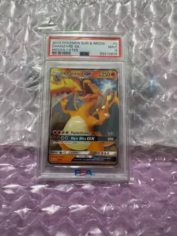CHARIZARD GX 9/68 2019 PSA 9 POKEMON SUN & MOON HIDDEN FATES ENG - Image 4