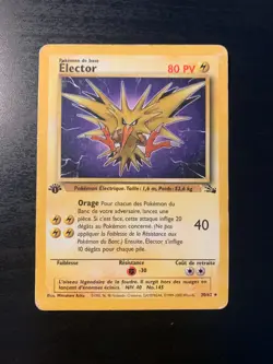 Carte Pokemon : Elector 30/62 Edition 1 Fossile Wizards Francaise - Image 1