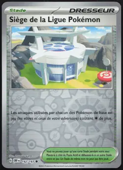 Carte Pokemon Siege de la Ligue Pokemon 192/197 Reverse Flammes Obsidiennes FR - Image 1