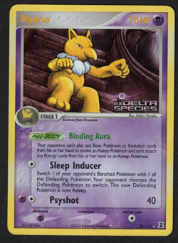 Hypno DS 23 – EX Delta Species – Englisch – Pokemon Holo Rare Stamp NM - Image 1