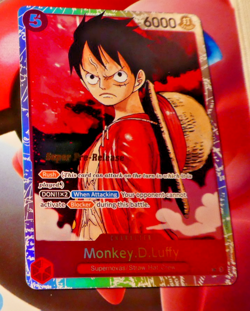 One Piece English Card Game Carte Holo Super Pre-Release Luffy ST01-012 SR EN NM - Image 1