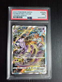 Mewtwo VSTAR GG44/GG70 PSA 9 Crown Zenith Pokemon Card - Image 1