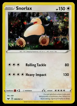 Pokemon Card Snorlax (Cosmos Holo) 140/202 Blister Exclusives Promo - Image 1
