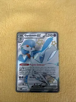 Pokemon Gardevoir EX 217 Paldean Fates Full Art Shiny Holo Card - Image 3