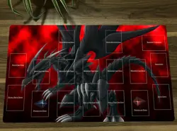 NEW YGO TCG Red-Eyes Black Dragon CCG Trading Card Game Mat + Bag - Image 1