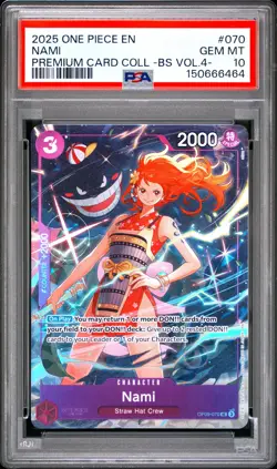 2025 ONE PIECE PREMIUM CARD COLLECTION -BEST SELECTION VOL.4 - #070 NAMI PSA 10 - Image 1
