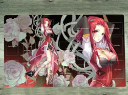 NEW Playmat YGO 5d's Izayoi Aki TCG CCG Trading Card Game Play Mat - Image 1