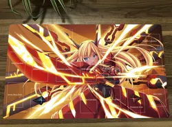 YGO Playmat Anime Sky Striker Ace - Raye CCG TCG Mat Trading Card Game Mat - Image 1