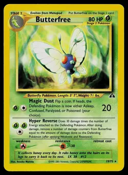 Pokemon Card - Butterfree Neo Discovery 19/75 Rare - Image 1