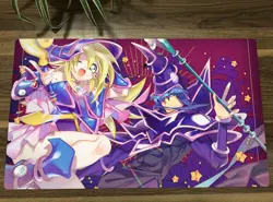 YGO Duel Monsters Playmat Dark Magician Girl CCG TCG Card Game Mat + Bag - Image 1