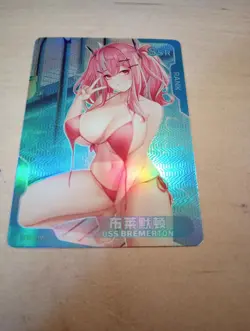 USS Bremerton Azur Lane SSR 010 Senpai Goddess Haven Waifu Card Girl Holo Doujin - Image 1