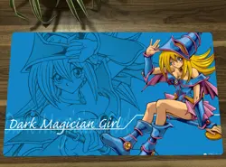 YGO Duel Playmat Dark Magician Girl CCG TCG Card Game Play Mat &Bag - Image 1