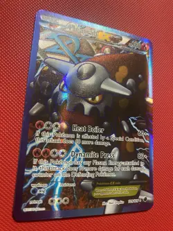 Heatran EX (Team Plasma) (Full Art) 109/116 Plasma Freeze Holo Pokemon Card TCG - Image 4
