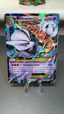 Pokemon Mega Mewtwo EX TCG Breakthrough Holo Card 63/162 LP - Image 1