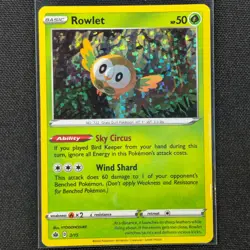 Rowlet - 2/15 - Confetti Holo - McDonald's Promos 2022 - Pokemon Card - NM/M - Image 1