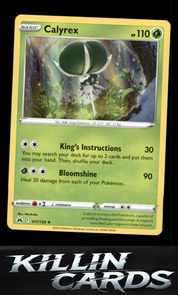 Calyrex 017/159 Pokemon Holo Rare SWSH: Crown Zenith Card NM - Image 1