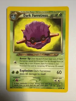Dark Forretress 35/105 Unlimited Uncommon Neo Destiny Pokemon Card LP - Image 1