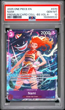 2025 ONE PIECE PREMIUM CARD COLLECTION -BEST SELECTION VOL.4 - #070 NAMI PSA 10 - Image 1