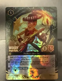 Lorcana Wilds Unknown Set Championship Top 8 Woody Promo Foil Card - Image 1