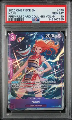 One Piece PSA 10 Nami Premium Card Collection Vol 4. (GENGAR NAMI) 070 - Image 1