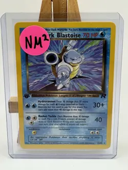 Pokemon TCG 1st Edition Dark Blastoise 20/82 Rare Non-Holo Card - Image 3